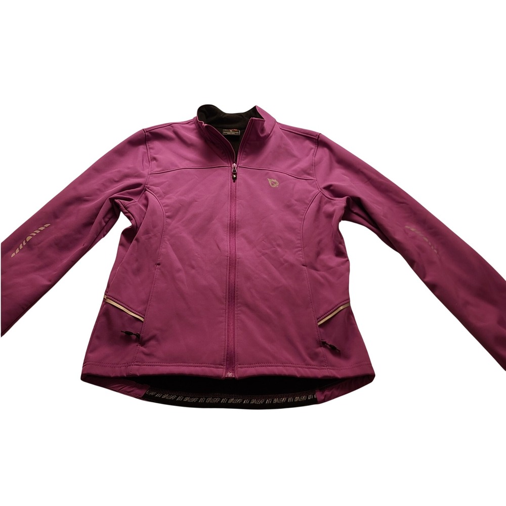 Baleaf Women's Softshell Cycling Jacket Purple Windproof Fleece Lined NWOT